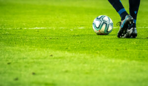 person with a Football ball
