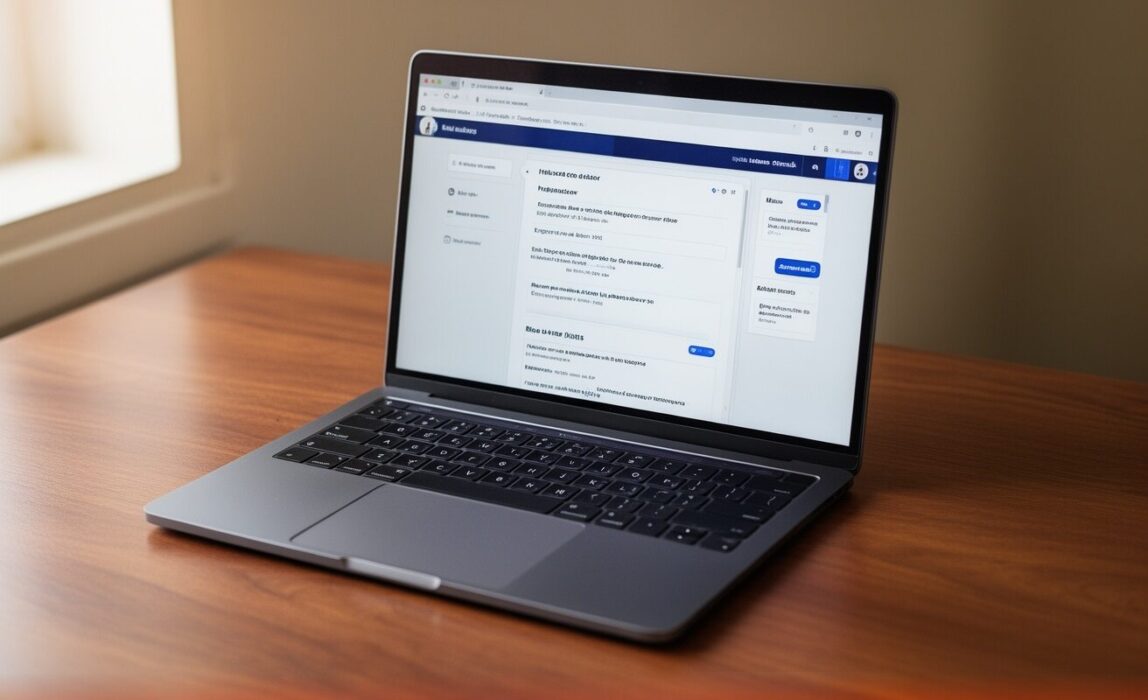 using laptop to make a research